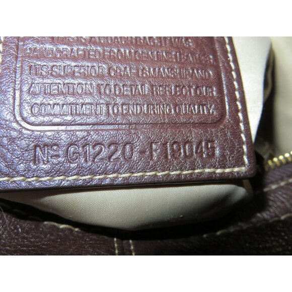 Coach 2012 Penelope in a rich brown supple leather & turn lock front flap - Picture 7 of 13